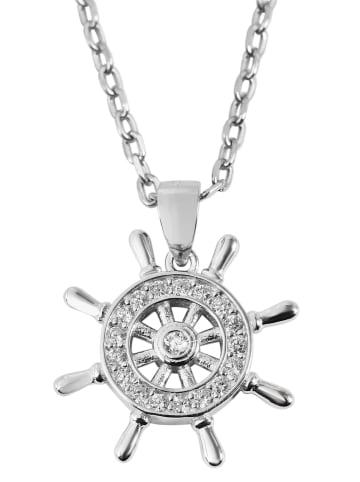 Adeliás Damen Anhänger aus 925 Silber mit Zirkonia in silber