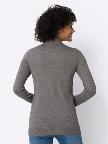 Sieh an! Pullover in grau-meliert