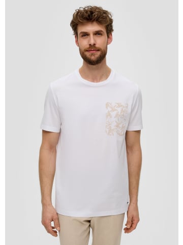 s.Oliver BLACK LABEL T-Shirt kurzarm in Weiß