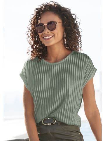 LASCANA Kurzarmshirt in khaki