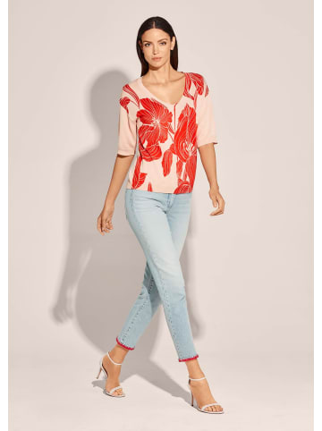 MADELEINE Pullover mit Blütenprint in koralle / rosé