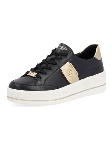 remonte Sneaker in Schwarz/Gold