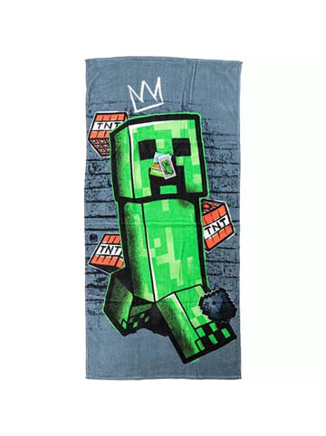 Minecraft Metro Art Creeper Badetuch, Strandtuch 70x140cm 100% Baumwolle