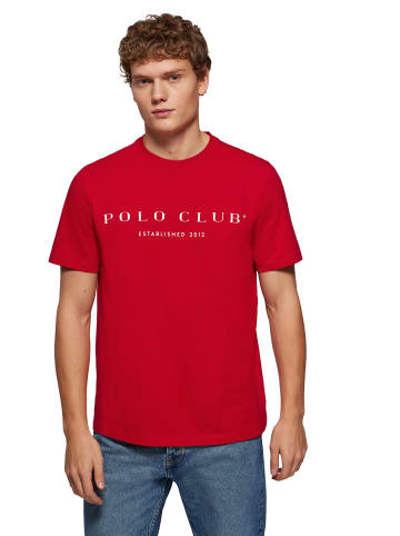 Polo Club T-Shirt in Dunkelrot