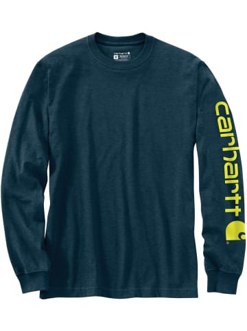 CARHARTT  Longsleeve "Logo L/S EK231" in Blau