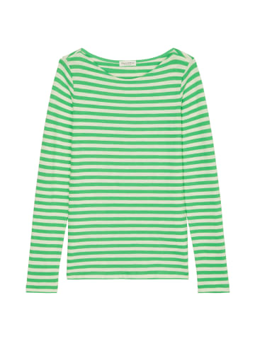 Marc O'Polo Ringel-Longsleeve regular in multi/ grass green