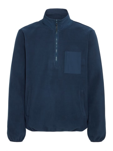 BLEND Fleecejacke BHBROOKS Sweatshirt halfzipp in Blau