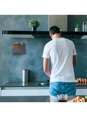 relaxdays 2 x Aufbewahrungskorb in Weiß - (B)25x (H)20 x (T)16,5 cm