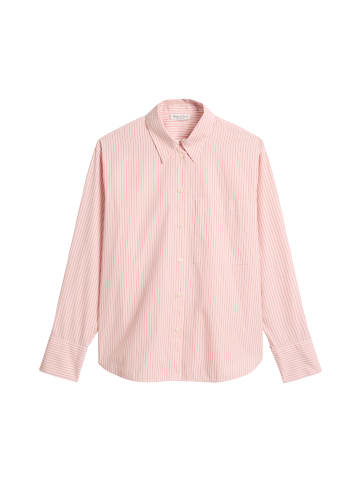 Marc O'Polo Streifenbluse oversize in Medium Pink