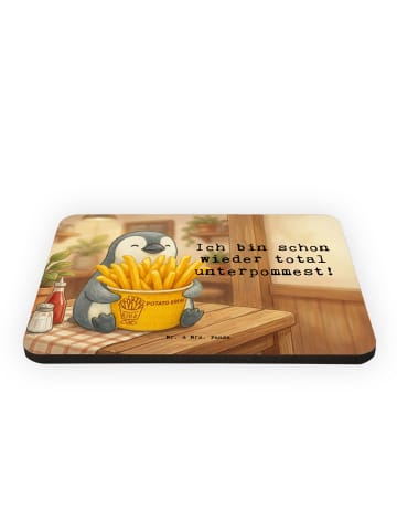 Mr. & Mrs. Panda Magnet mit Spruch Pinguin Pommes Eimer Design m... in Weiß