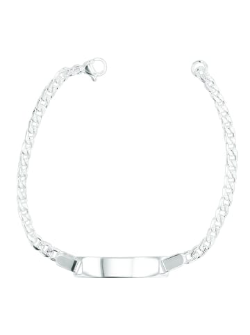 Adeliás Damen Armband – Panzerarmband aus Edelstahl 18 cm in silber