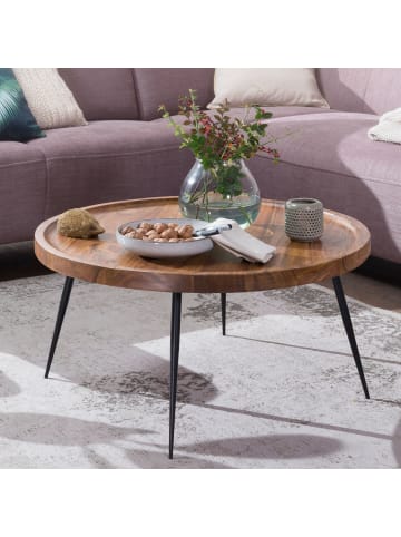 KADIMA DESIGN Couchtisch WL5.678 75x39x75 cm Massivholz / Metall