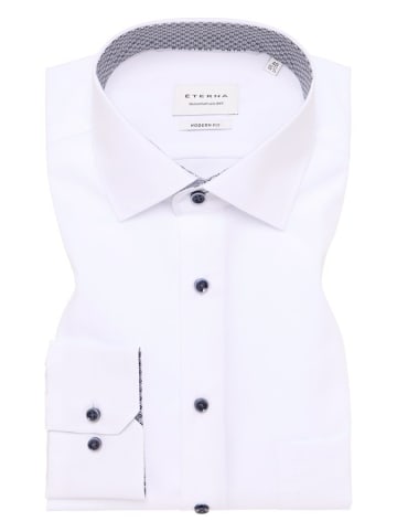 Eterna Langarm Business Hemd für Herren in weiß