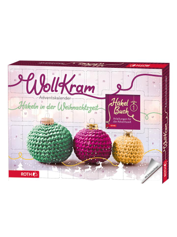 ROTH Adventskalender - Wollkram - gefüllt, Häkelnadeln, Wolle, Anleitung in Bunt