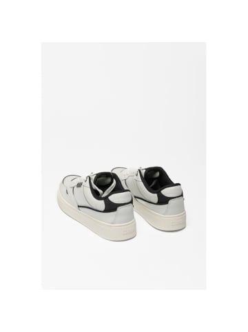 COLMAR Weiß und Schwarz Leder Low Top Sneaker