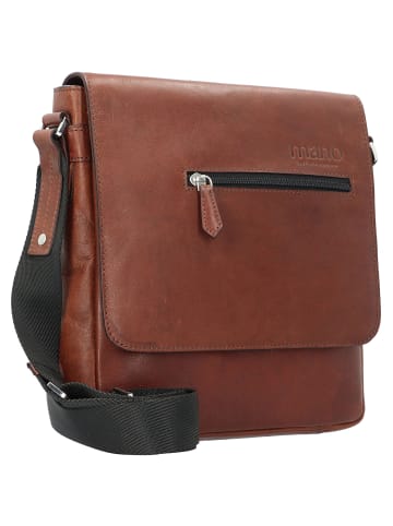 mano Don Valentino Umhängetasche Leder 25 cm in braun