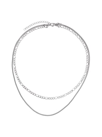 Steel_Art Layering Halskette Frauen Vance silberfarben in silberfarben poliert