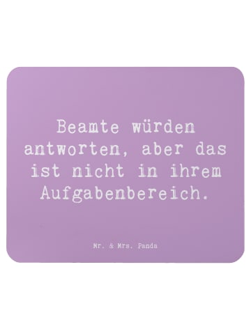 Mr. & Mrs. Panda Mousepad Spruch Beamtin Humor mit Spruch in Lavendeltraum