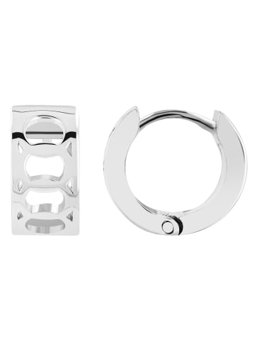 Adeliás Damen Ohrringe – Creole aus 925 Silber in silber