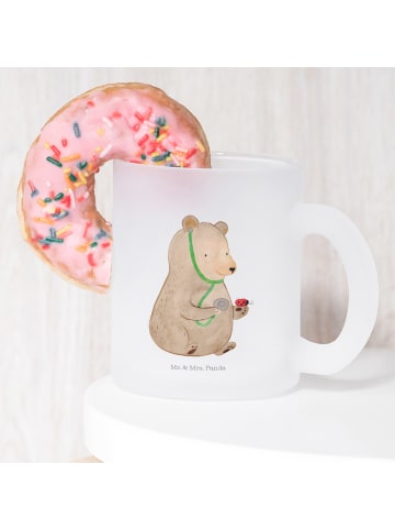 Mr. & Mrs. Panda Henkeltasse Bär Arzt ohne Spruch in Transparent