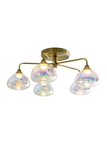 näve LED Deckenleuchte "VARNA" in messing - (L)50 cm x (B)50 cm x (H)23 cm - EEK G