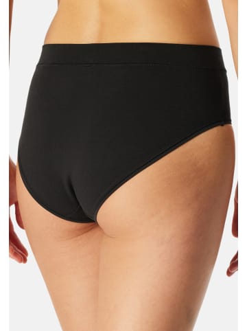 Schiesser Slip Unique Cotton in Schwarz