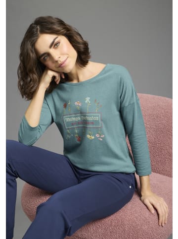 Kangaroos 3/4-Arm-Shirt in Petrol-mélange