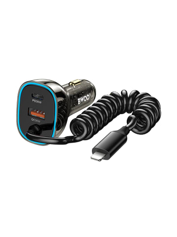 Wisam BWOO CC96L 30W PD Kfz-Ladegerät 1x USB-C 1x USB-Anschluss mit