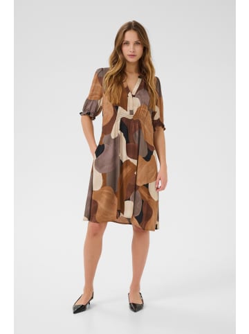 CULTURE Kleid CUdana Relaxed fit in Brown Art