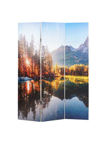 MCW Foto-Paravent mit Schallschutz L55, 180x122cm Waldsee