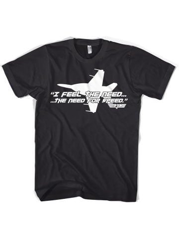 TOP GUN T-Shirt "I Feel The Need For Speed Big Tall T-Shirt" in Schwarz