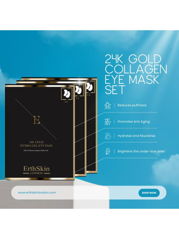 ErthSkin Collagen Gold Augenklappe Dreifach
