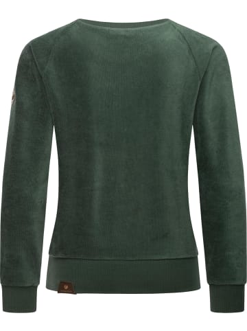 ragwear Kapuzensweatshirt Johanka Velvet in Pine Green