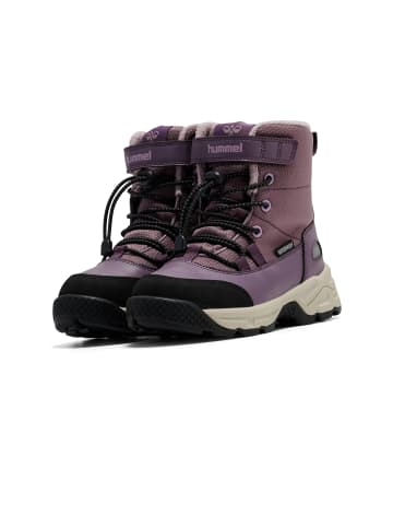 Hummel Klettverschluss Stiefel Snow Boot Draußen Kinder in BLACK PLUM