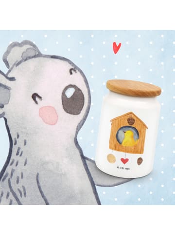 Mr. & Mrs. Panda Dose Vogelhaus Home ohne Spruch in Weiß