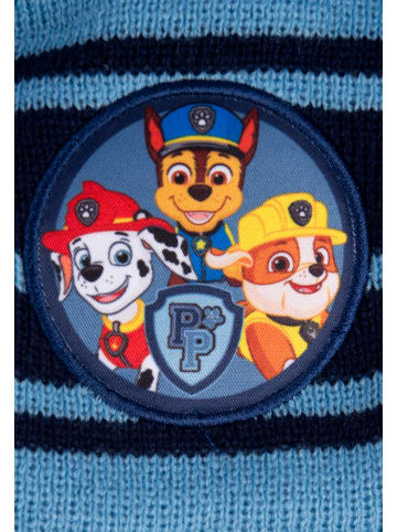 United Labels Paw Patrol Strickmütze Wintermütze mit Bommel Mütze in blau