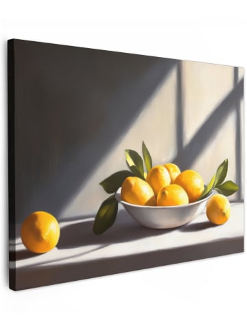 MuchoWow Leinwand Bilder Gelb