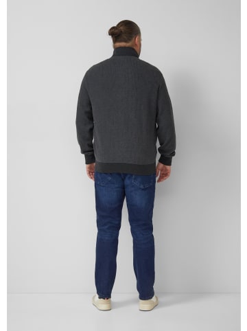 s.Oliver Sweatshirt Jacke in 9898_dunkelgrau