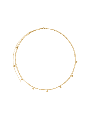 Steel_Art Bauchkette Damen mit Verlängerungskettchen Arlena goldfarben in goldfarben