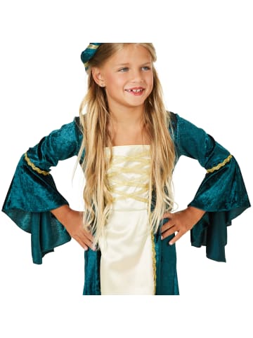 tectake Prinzessin/Edelfrau, in blau, Gr. 164 (13-14 Jahre), Langes Kleid