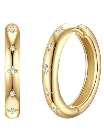 Glanzstücke München Creolen Sterling Silber Zirkonia in gelbgold