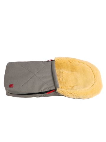Kaiser Naturfellprodukte Lammfell-Babyschalenfußsack Emma grey melange