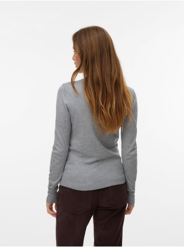 Vero Moda Strickpullover in Medium Grey Melange