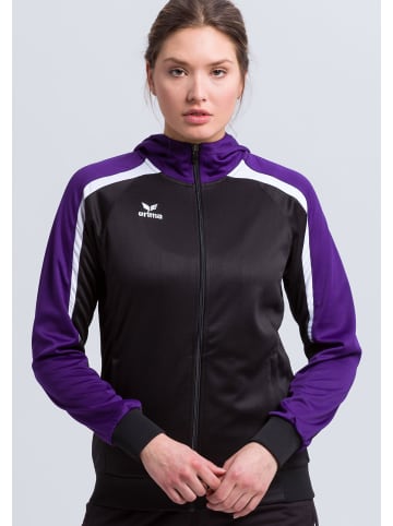 erima Liga 2.0 Trainingsjacke mit Kapuze in schwarz/violet/weiss