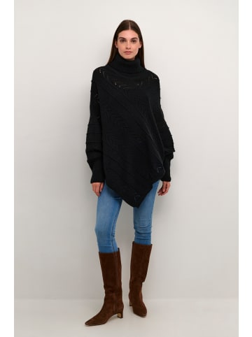 Cream Poncho CRHoliday Loose fit in Pitch Black