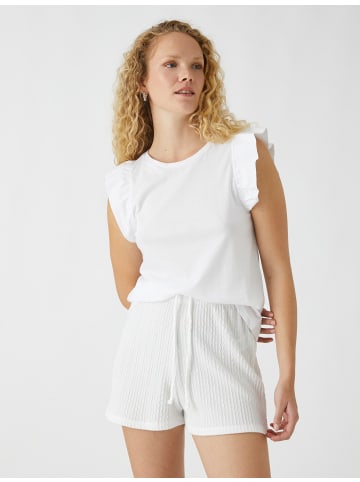 KOTON T-shirt in Weiß