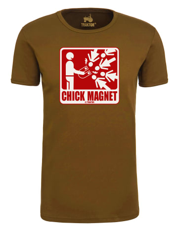 Logoshirt T-Shirt Chick Magnet in braun