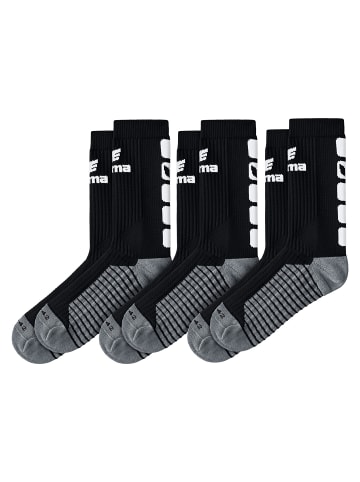 erima Unisex Erwachsene Classic 5-C 3-Pack Socken in schwarz/weiss