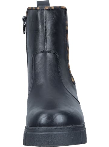 rieker Freizeit Stiefeletten in schwarz/braun/schwarz/schwarz
