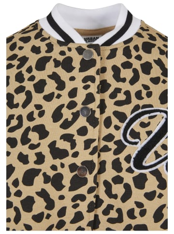 Urban Classics College Jacket in unionbeigeleo/black